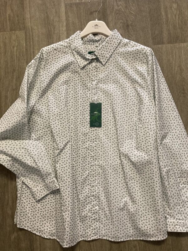 Bluse lang Grün / Weiß DT714 274