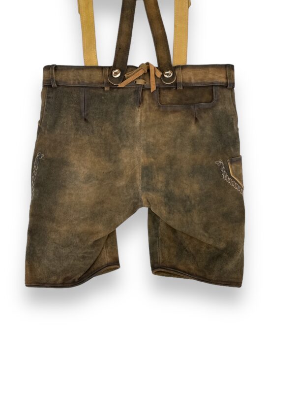 Lederhose Braun Horn-Träger – Bild 6