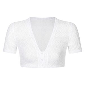 Dirndlbluse Weiß Olivia 10245SL