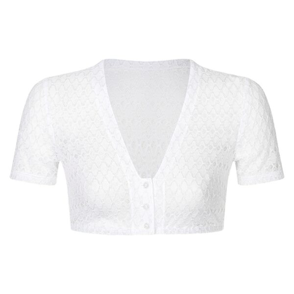 Dirndlbluse Weiß Olivia 10245SL