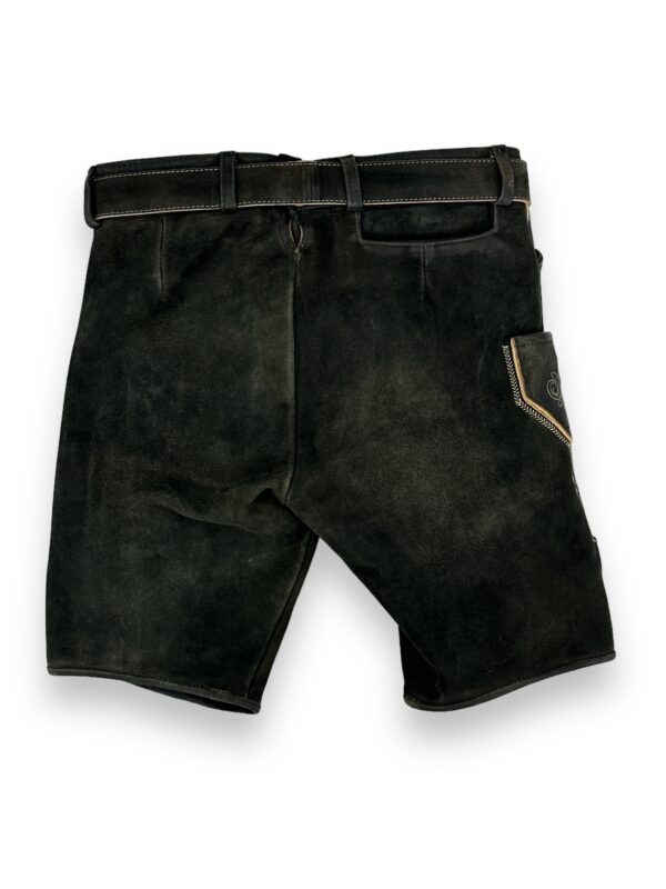 Lederhose Schwarz Horn – Bild 3