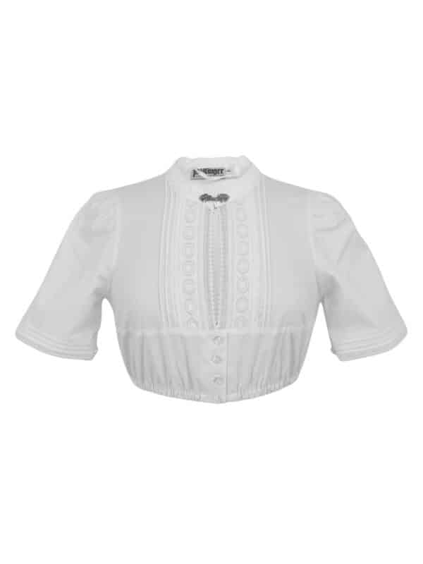Dirndlbluse Weiß T-7626