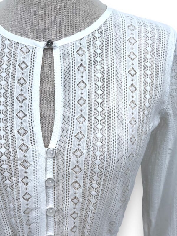 Dirndlbluse Weiß 21285/2 – Bild 2