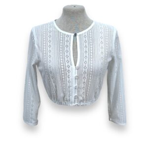 Dirndlbluse Weiß 21285/2