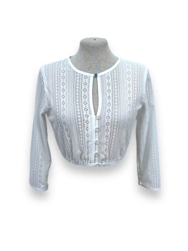Dirndlbluse Weiß 21285/2