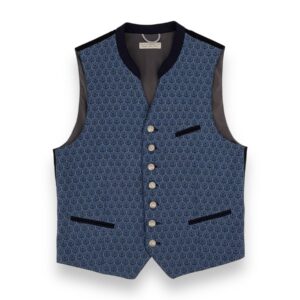 Trachtenweste Blau DO Xander 4N 24502