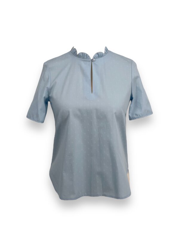 Trachtenbluse Blau DO 6082A 10110