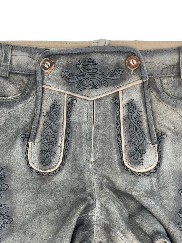 Lederhose Grau Bogensee – Bild 3