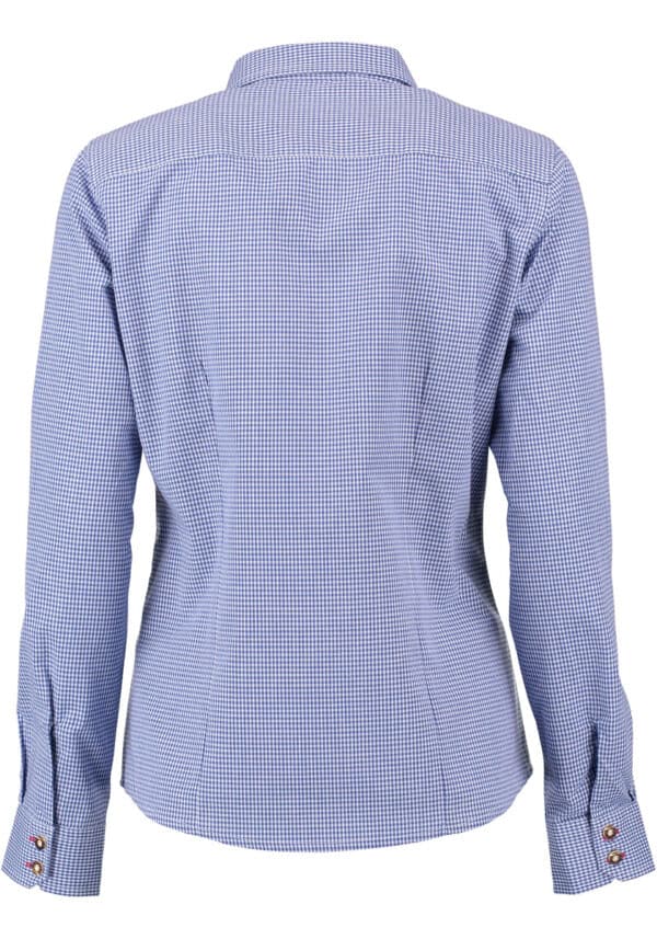 Trachtenbluse Blau 450004-2857 – Bild 3