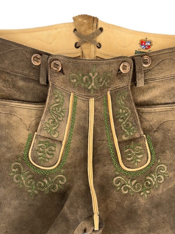 Lederhose Braun Weitenfels Urform – Bild 2