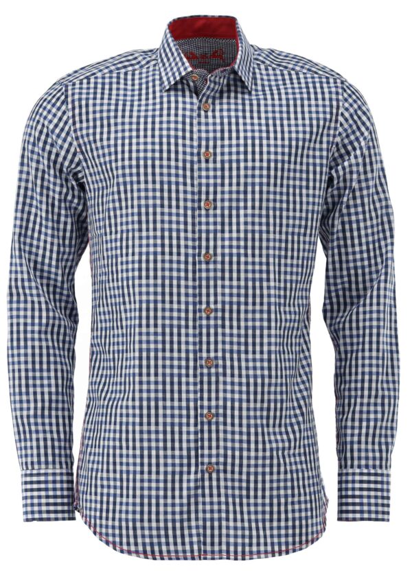 Trachtenhemd Blau 420000-3253