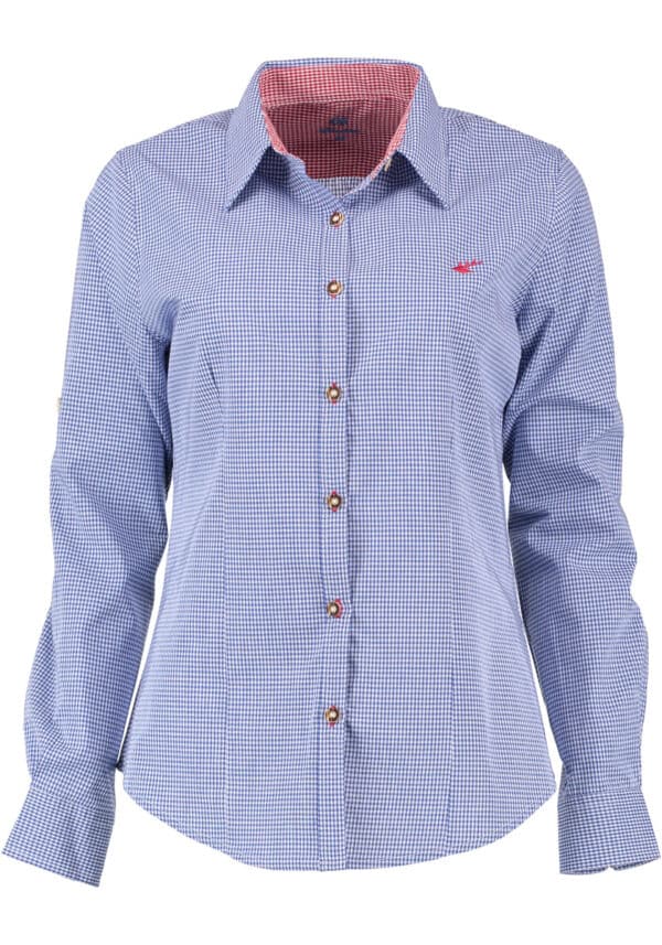 Trachtenbluse Blau 450004-2857