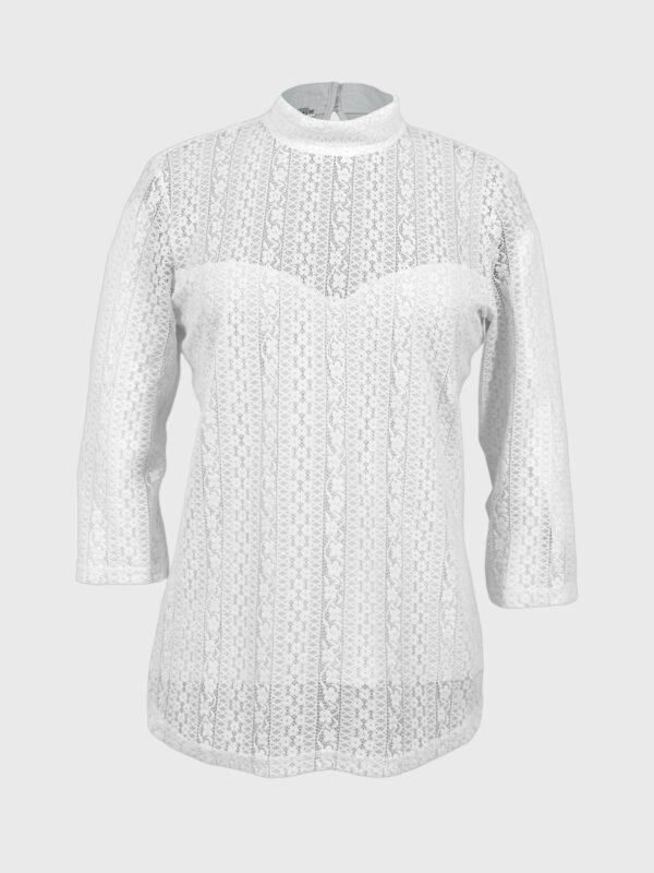 Trachtenshirt Weiß 21438