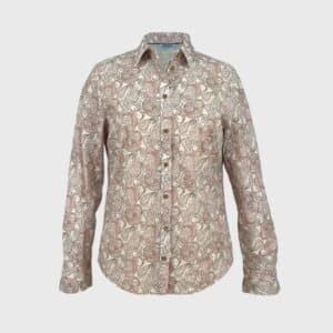 Trachtenbluse Rosa / Grün 6016 10219