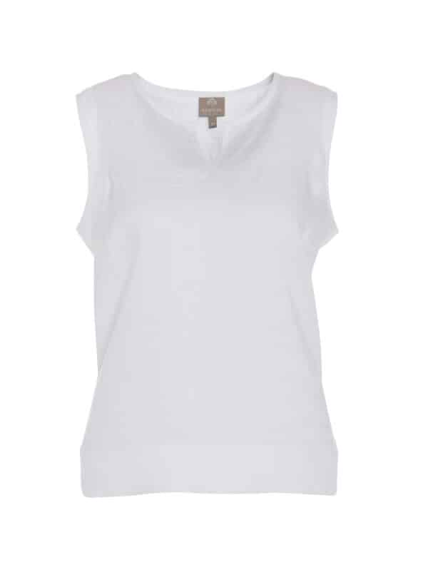 Trachtenbluse ohne Arm aus Leinen