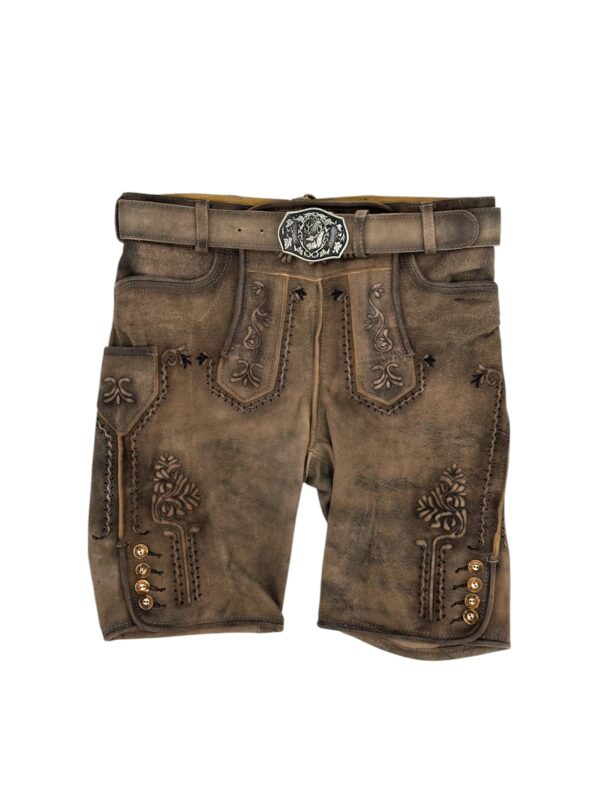 Lederhose Braun Zugersee-zement antik