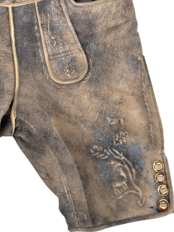 Lederhose Grau Jonas – Bild 3