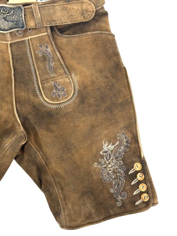 Lederhose Braun Boris – Bild 3