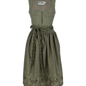 Dirndl in grün mit passender Schürze