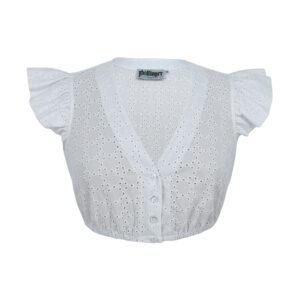 Dirndlbluse mit Lochmuster