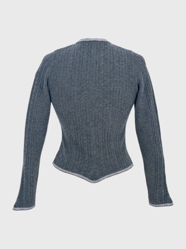 Strickjacke Grau Türnau – Bild 3