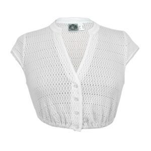 Dirndlbluse in weiß mit seiner Spitze