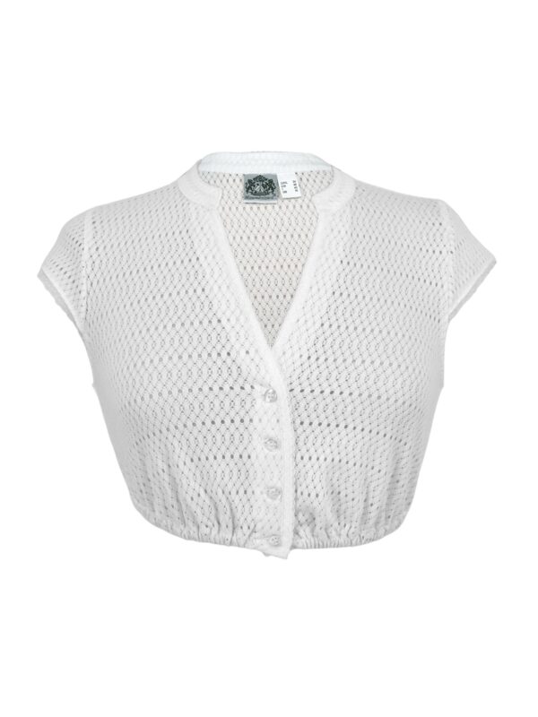 Dirndlbluse in weiß mit seiner Spitze