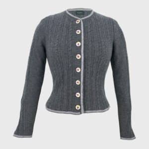 Strickjacke aus 100% Merinowolle