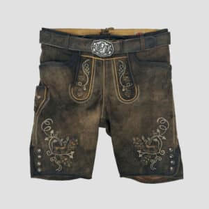 Kurze Lederhose Country Maddox Bachsee braun