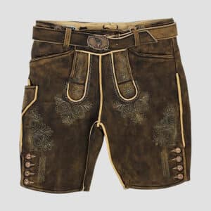 Hirschlederhose kurz Buchberger Karl 1 sämisch gegerbt